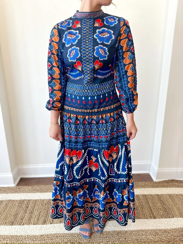 Audre Maxi Dress Chic Boho Print Maxi Dress