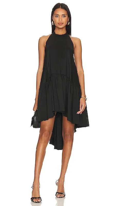 Azeeza Winston Mini Dress in Black Fashionable A-Line Mini Dress