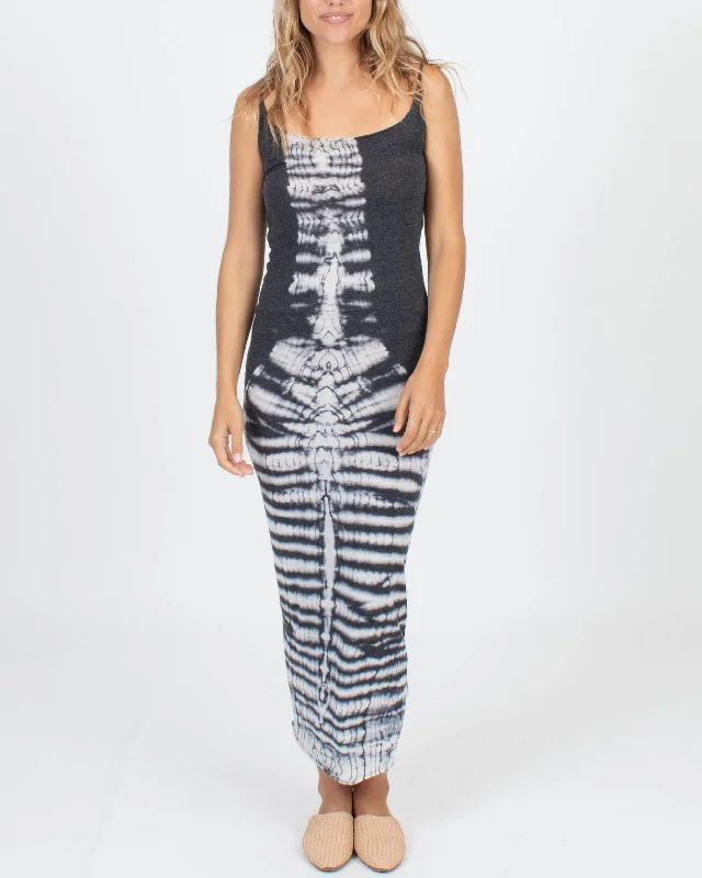 Basic Tie Dye Maxi Dress Chic Sleeveless Maxi Dress