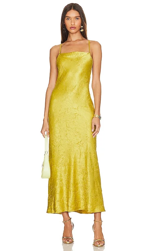 Bec + Bridge Carolina Maxi Dress in Green Fashionable Chiffon Tiered Maxi Dress