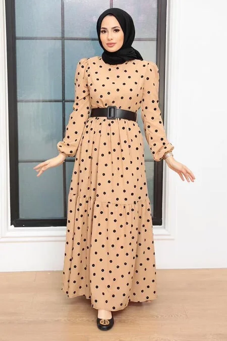 Embroidered Floral Print Maxi Dress Cozy Open-Back Maxi Dress
