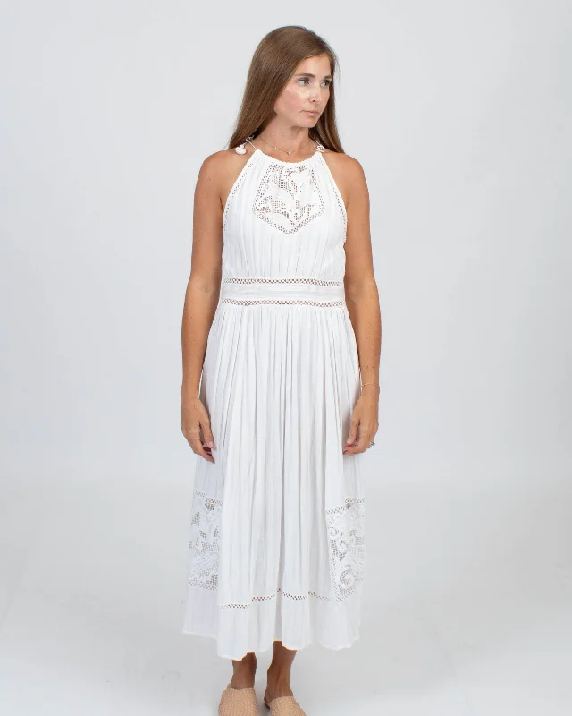 Crochet Tie Maxi Dress Comfortable Maxi Dress with Belt