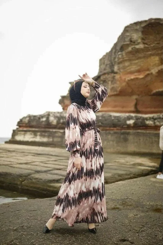Louisiana Long Maxi Dress with Long Sleeves Trendy Maxi Dress with Straps