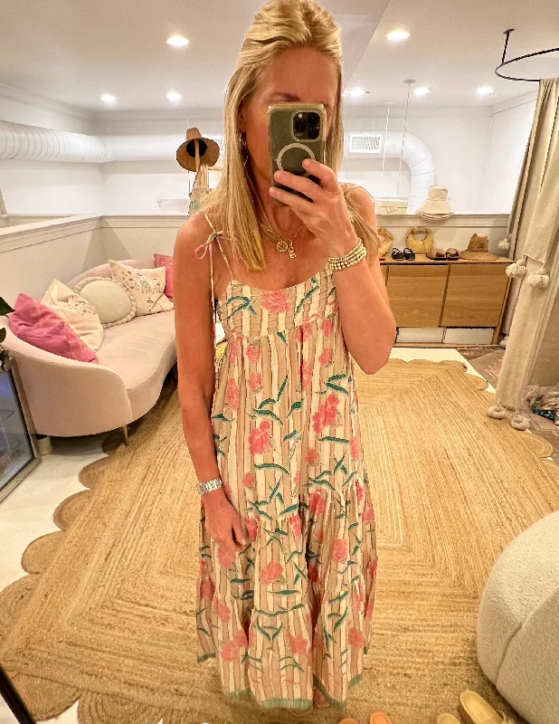 Melanie Maxi Dress Trendy Ruffled Maxi Dress