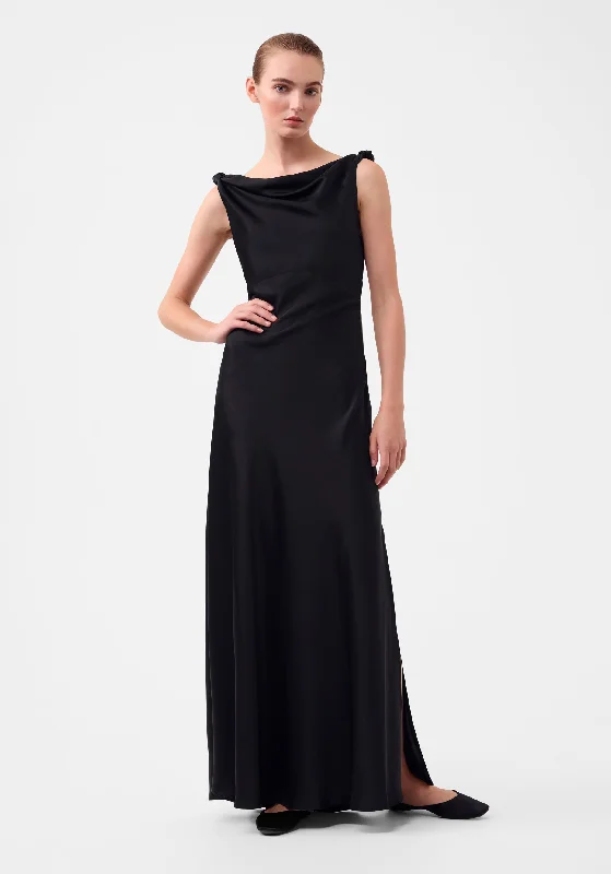 Monroe Maxi Dress_Black Elegant Boho Maxi Dress