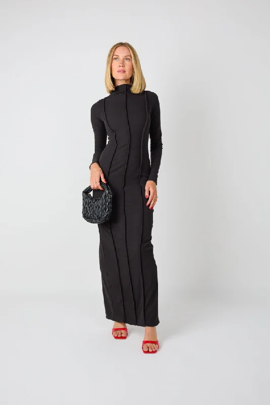 Onyx Maxi Dress Cozy Knit Maxi Dress