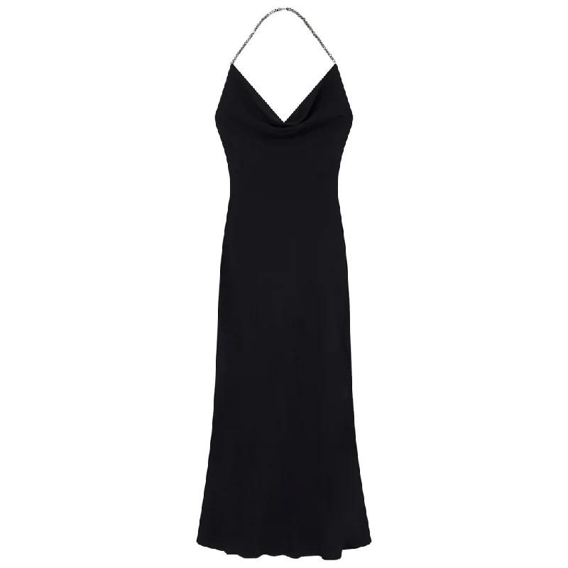 Plunge Crystal Halterneck Maxi Dress Chic Boho Print Maxi Dress