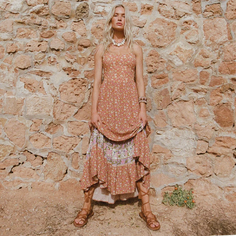 Sienna Strappy Maxi Dress Cozy Knitted Maxi Dress