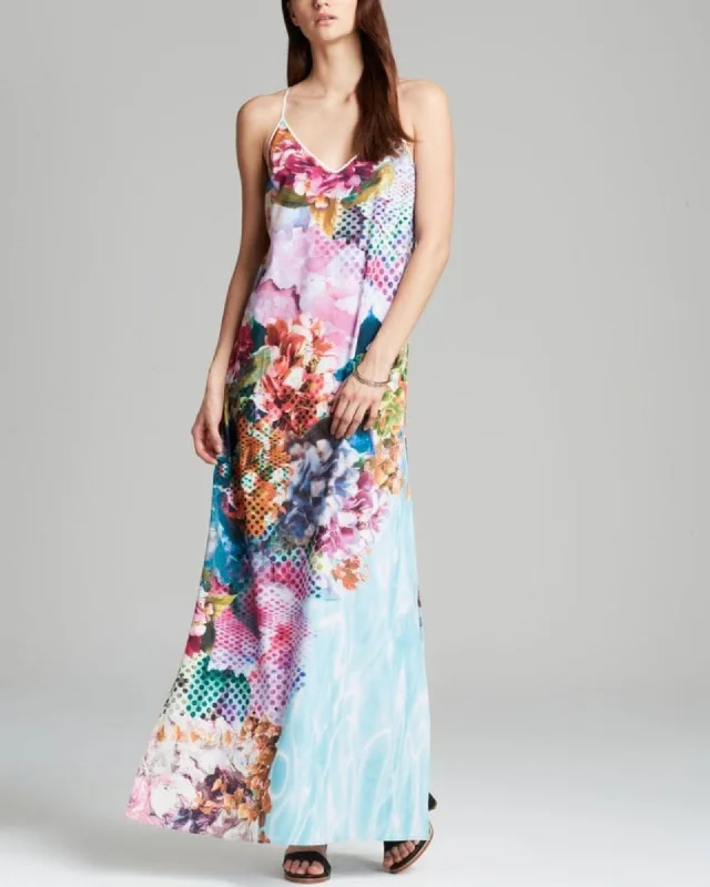 Sleeveless Printed Maxi Dress Chic Sleeveless Maxi Dress