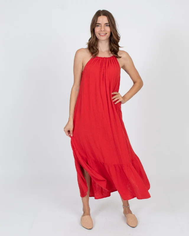 Sleeveless Tie Back Maxi Dress Elegant Velvet Maxi Dress