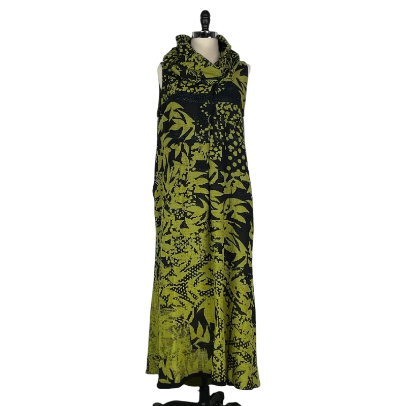 TWILIGHT PRINT COWL NECK MAXI DRESS Comfortable Ruffle Maxi Dress