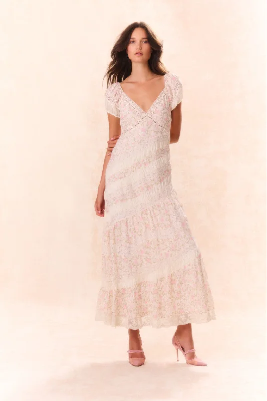 Verene Floral Maxi Dress Trendy Fit-and-Flare Maxi Dress