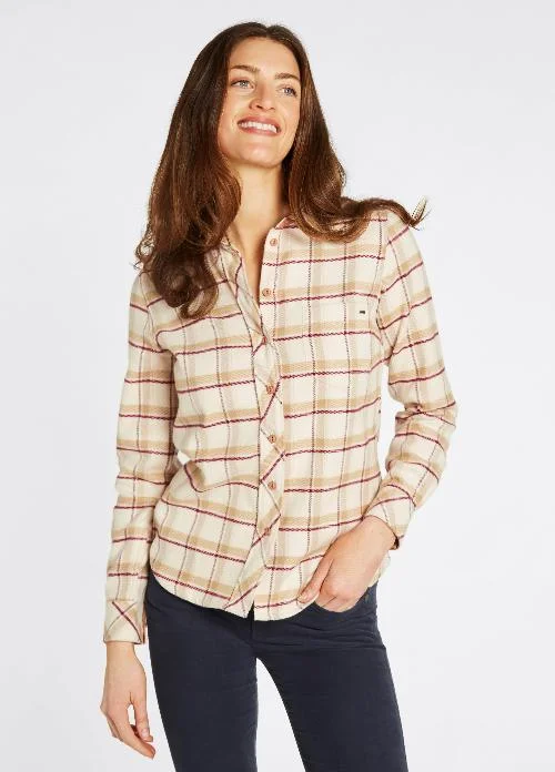 Japonica Check Shirt Notch Collar Peter Pan Collar Cowl Neck