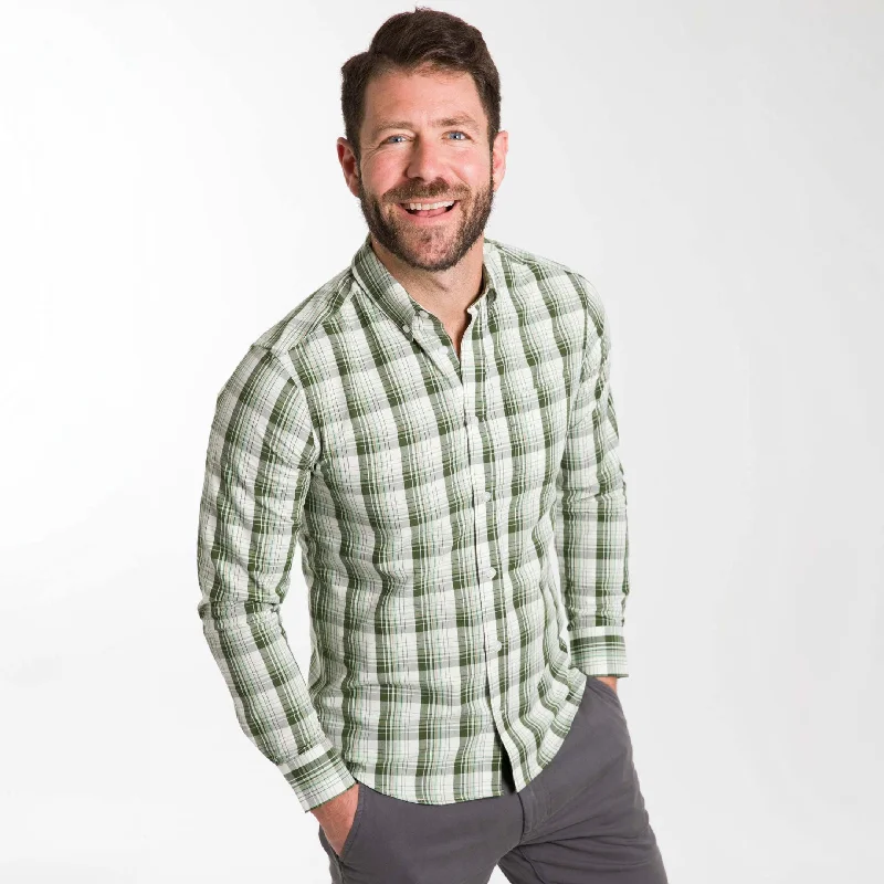 Alpine Plaid Shirt Zippered Front Buttoned Front Snap Front