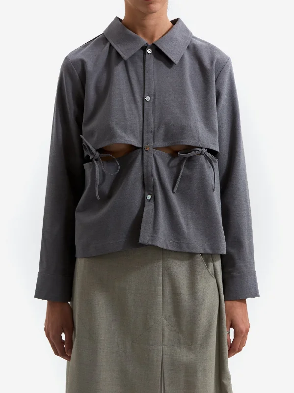 ARCS Sharpness Shirt - Grey Marl Terry Blend Velvet Blend Canvas Blend