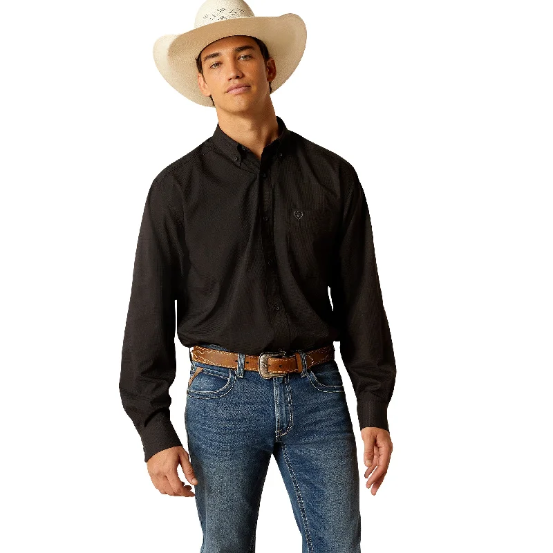 360 Airflow Classic Fit Black Shirt Fleece Fabric Down Fabric Feather Fabric