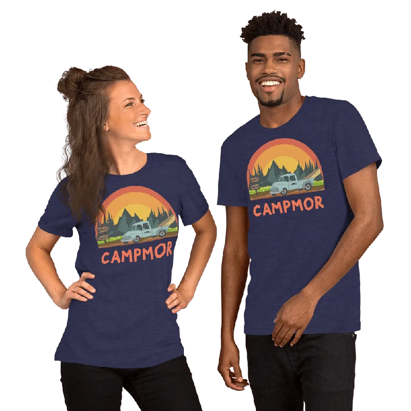Campmor Rustic Retreat Pickup Truck T-Shirt Zippered Front Buttoned Front Snap Front
