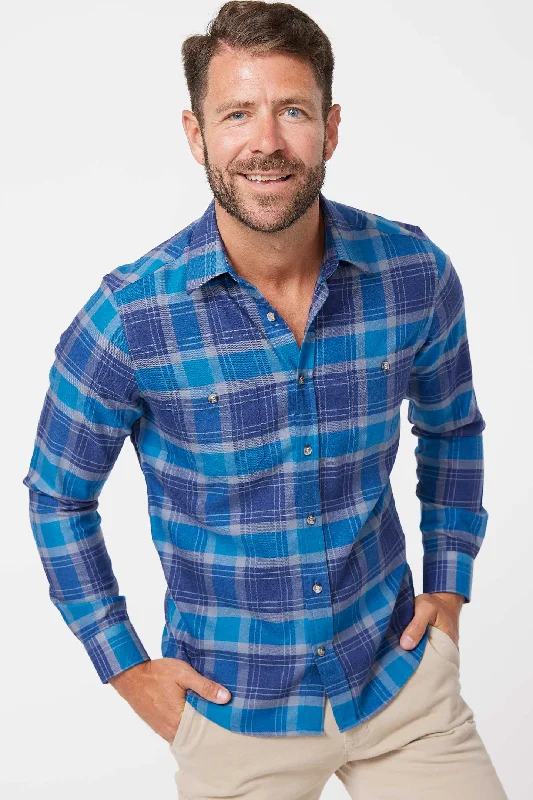 Dawn Flannel Shirt Iron Safe Non-Iron Wrinkle Free