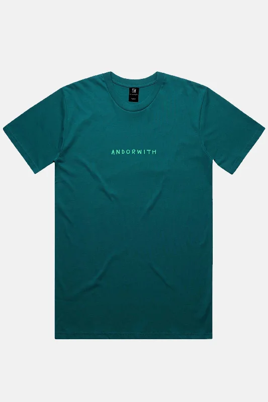Family Tee Deep Sea Green Rayon Velvet Corduroy