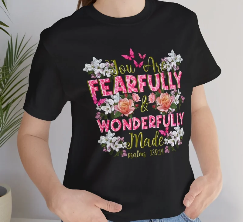Fearfully and Wonderfully Made: Floral Tee Mesh Blend Leather Blend Suede Blend
