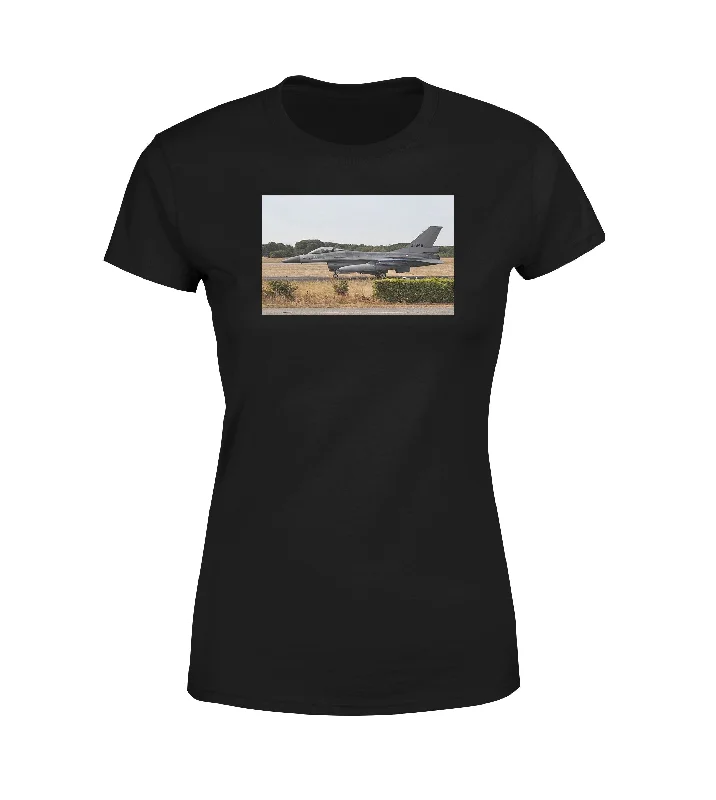 Fighting Falcon F16 From Side Designed Women T-Shirts Collared Crew Neck Turtle Neck Fighting Falcon F16 From Side Designed Women T-Shirts Collared Crew Neck Turtle Neck