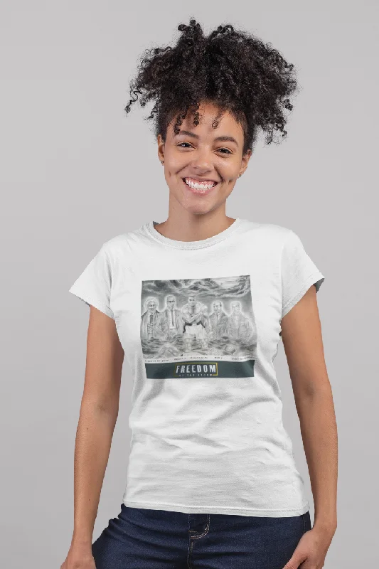 "Freedom of the Storm" Unisex Heavy Cotton Tee Collared T-Shirt Boat Neck A-Line