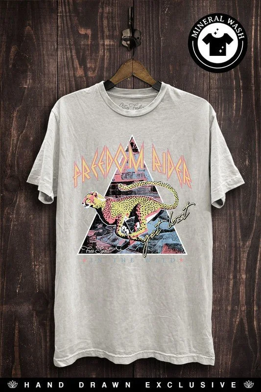 Freedom Rider retro Mineral Tee Terry Blend Velvet Blend Canvas Blend