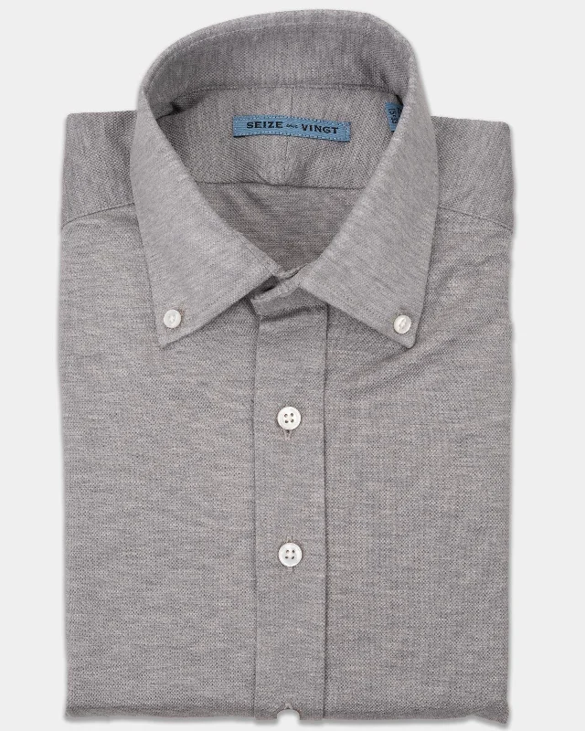 Fundo La Vega Knit Shirt Striped Floral Plaid