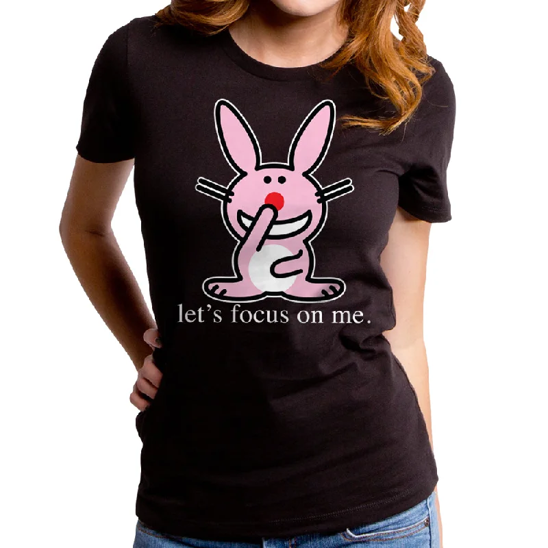 Jim Benton - Let's Focus on Me Women's T-Shirt Houndstooth Herringbone Solid