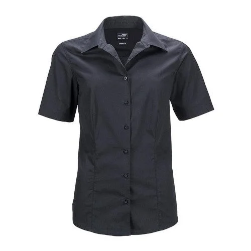 James and Nicholson Womens/Ladies Shortsleeve Business Shirt Elasticated Padded Insulated