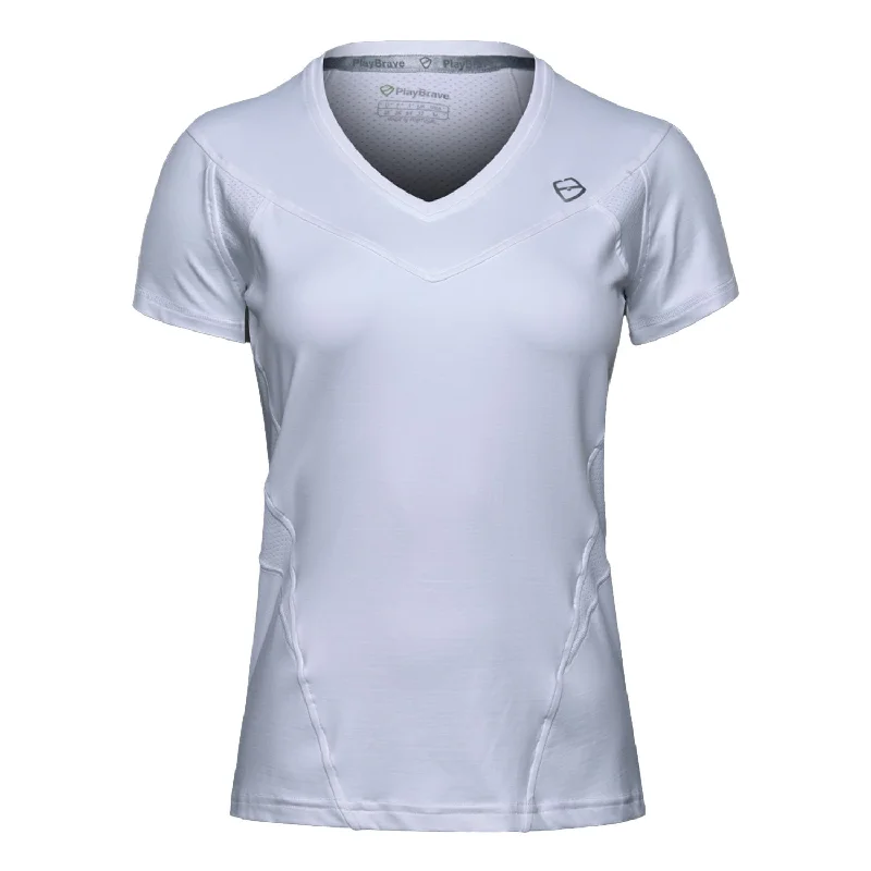Play Brave Womens Nicole Tee - RRP £49.99 Elegant Classic Vintage