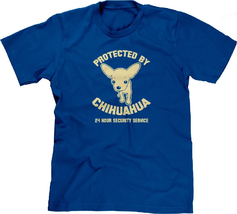 Protected By Chihuahua T-Shirt Rayon Fabric Velvet Fabric Corduroy Fabric