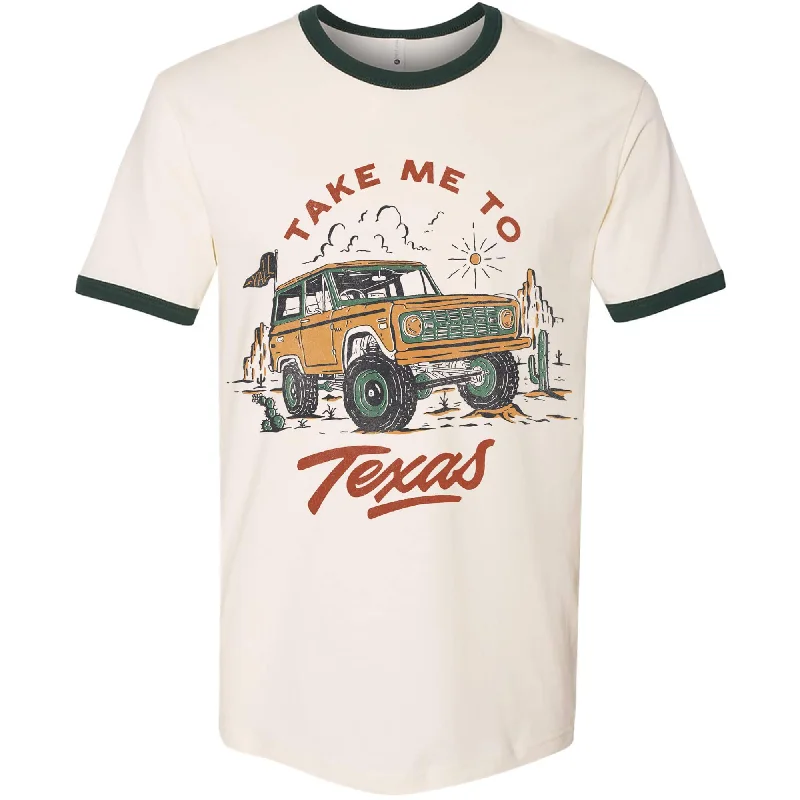 Take Me Texas Ringer Tee Fitted T-Shirt Seamless Stretchy