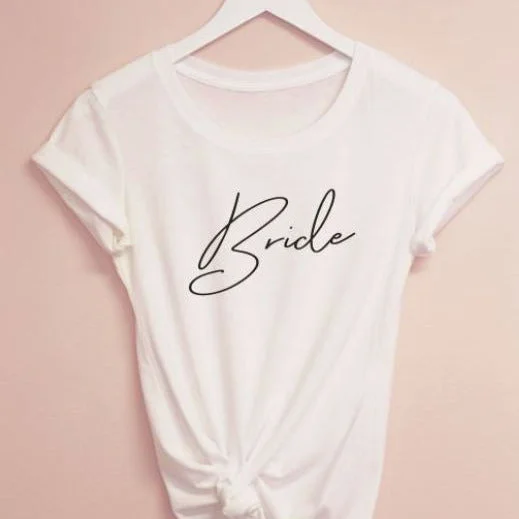 Wedding T-Shirt Fitted V-Neck T-Shirt Long Sleeve Cotton