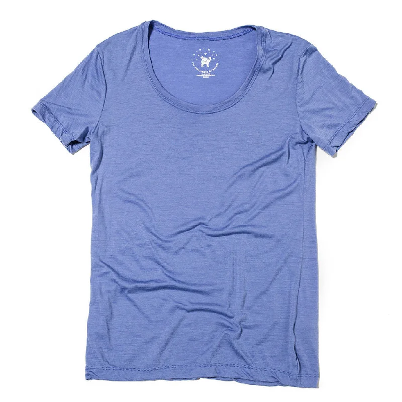 Women's Castaway Tee--Lupine Beaded Sequined Faux Fur