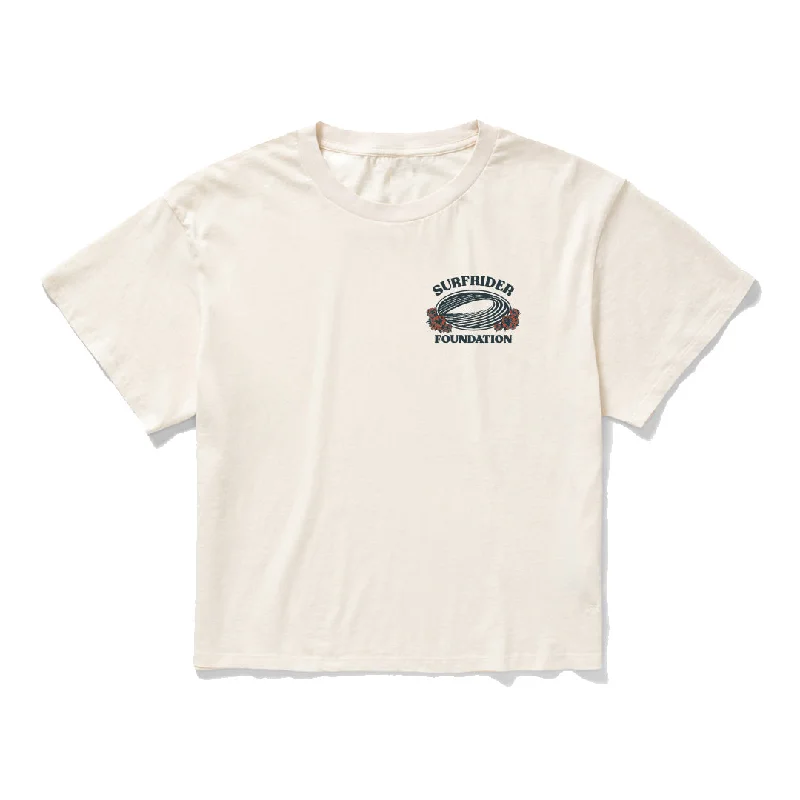 Womens OG Flower Tee Mesh Canvas Denim