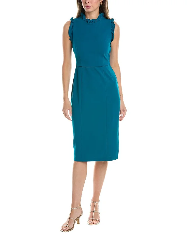Maggy London Ruffle Detailed Sheath Dress