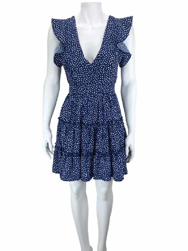 CBR(Chic Boutique Rose), Women's Tiered Dress, Navy/White, With Tags, Size S/XS