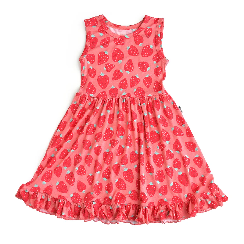 Annabelle Bamboo Tank Ruffle Twirl Dress
