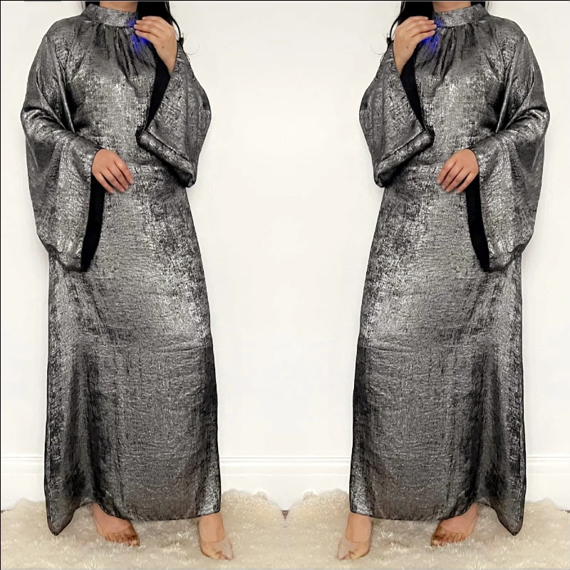High Neck Shimmer Dress
