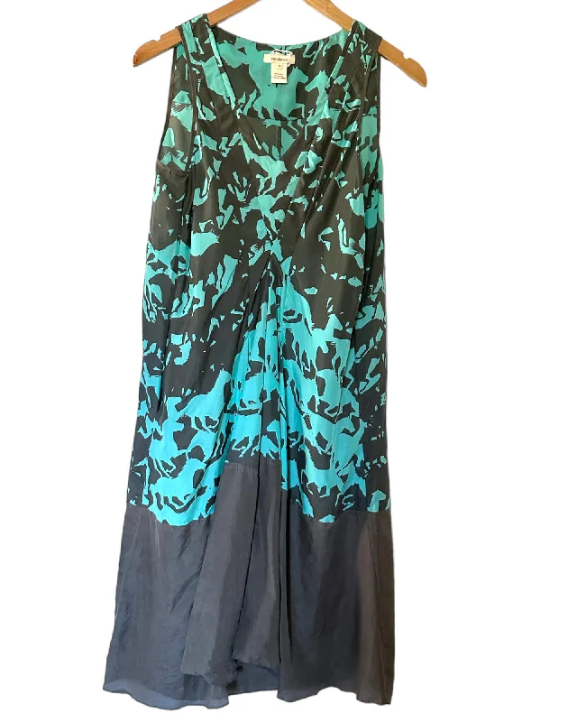 Light Spring Western Print Silk Dress