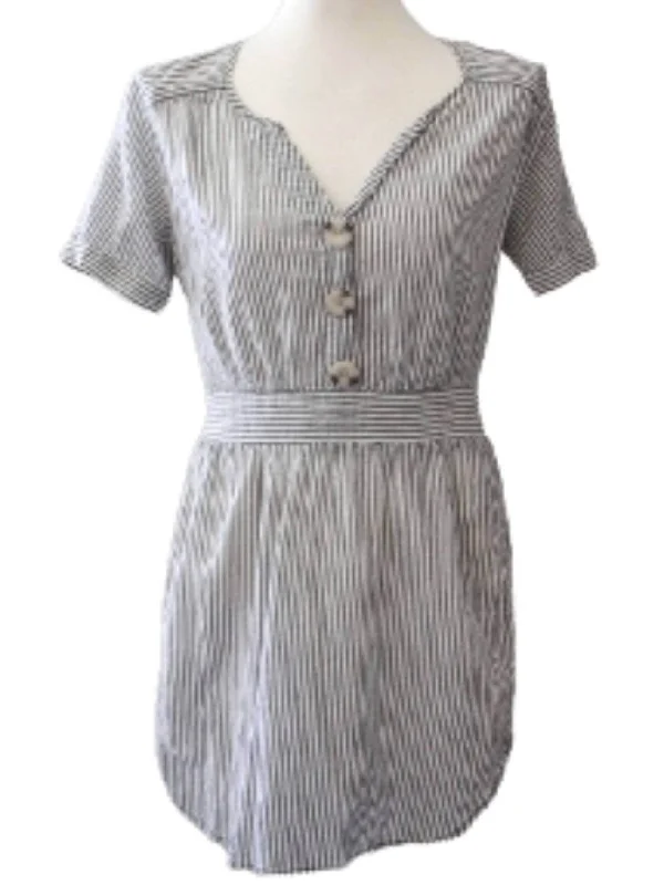 Light Summer Gray Stripe Dress