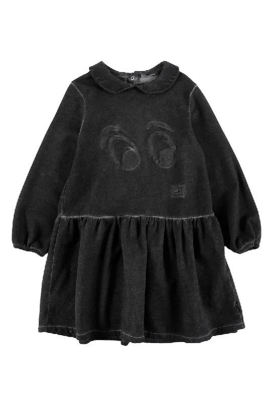 LOUD BLACK PETER PAN JOY DRESS