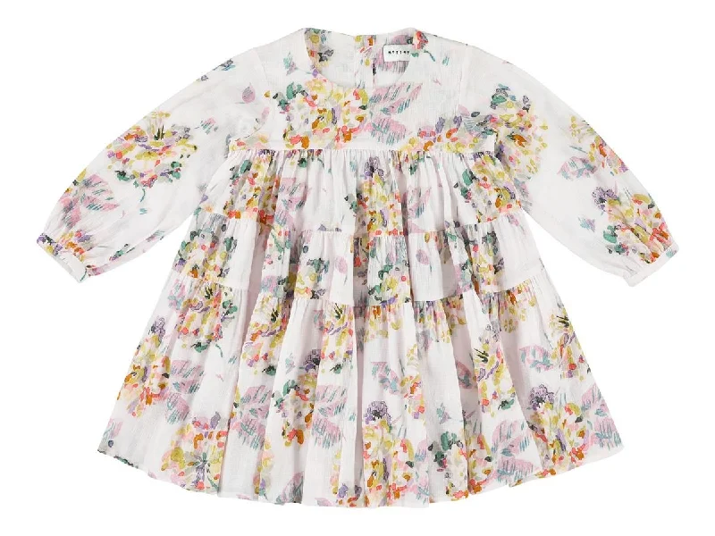 MORLEY ROSE FALLING FLOWER SAMBA DRESS