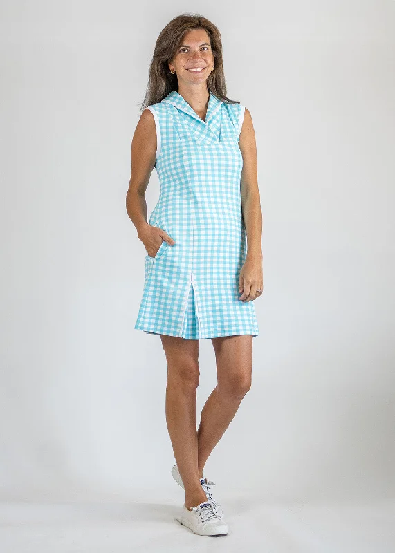 Sport Dress - Gingham Blue Radiance