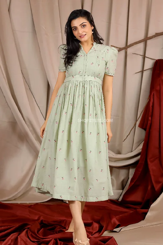 Summer Charlotte Dress in Pistachio