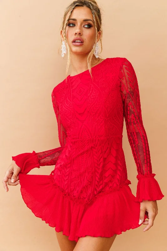 The Only Muse Dress - Red