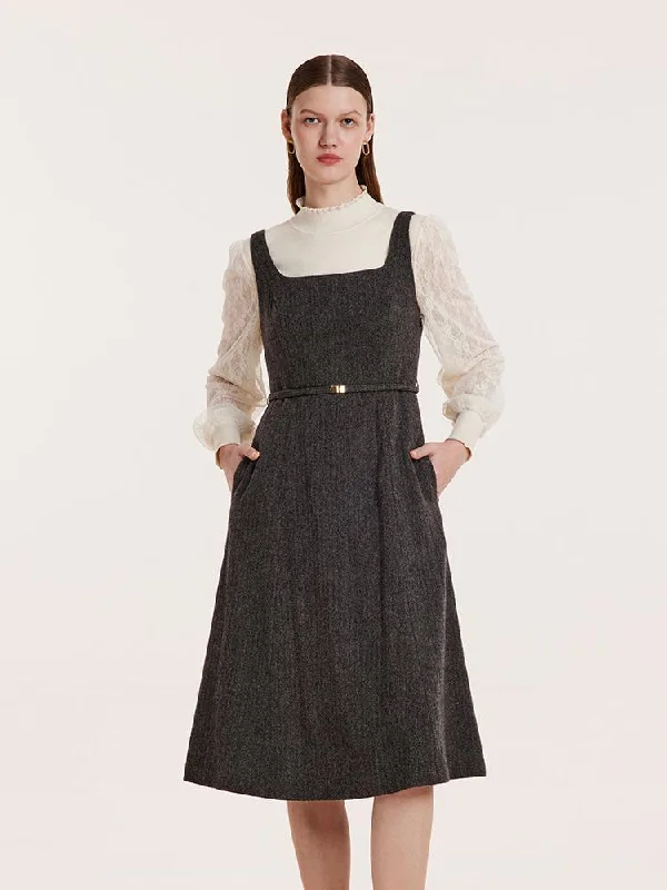 Washable Woolen Vest Dress