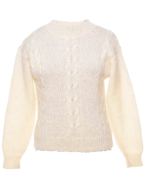 Cable Knit Jumper - M Anti-Pilling Anti-Shrink Durable