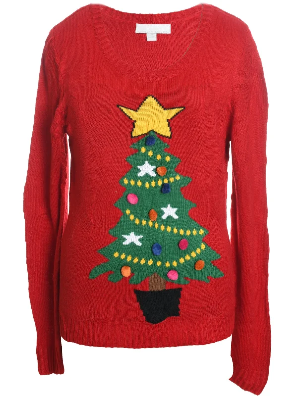 Red Christmas Jumper - XL Casual Formal Business